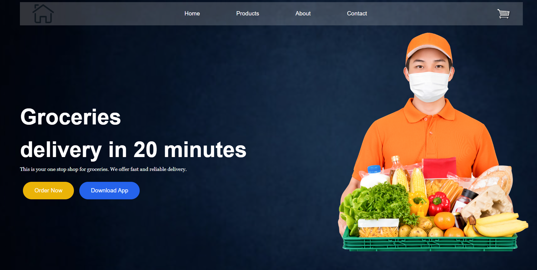 Landing Page (Grocery)